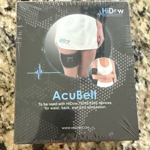 NWT HiDow AcuBelt EMS Conductive Back Belt with Integrated Electrode Pads
